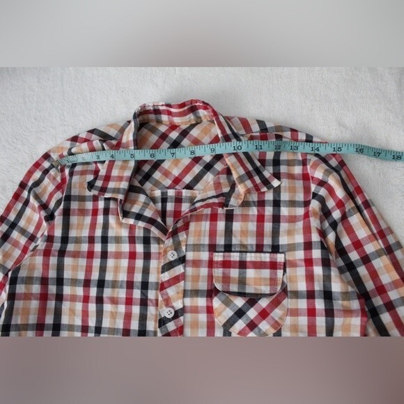 Custom Made Women’s Plaid Button Up Pocket Front Shirt - Picture 5 of 9